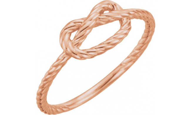 14K Rose Rope Knot Ring - 51428103P