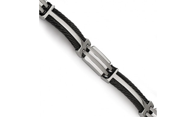 Chisel Black Titanium 8.5 Inch Bracelet
