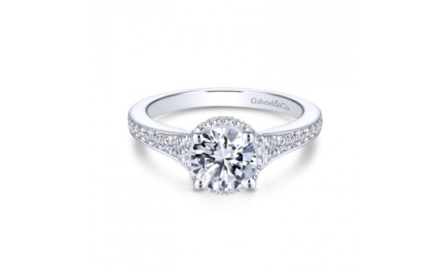 Gabriel & Co. 14k White Gold Infinity Straight Engagement Ring - ER13857R4W44JJ