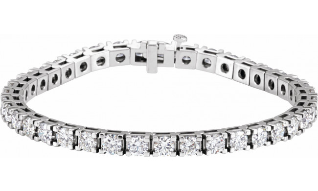 14K White 9 1/6 CTW Diamond Line 7 1/4 Bracelet - 6741660005P