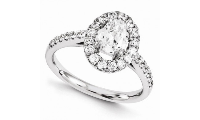 Quality Gold 14k White Gold Diamond Engagement Ring