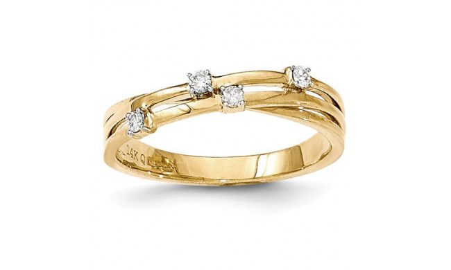 Quality Gold 14k Yellow Gold Diamond Fashion Ring