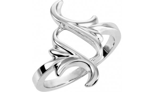 14K White Fashion Ring - 566477844P