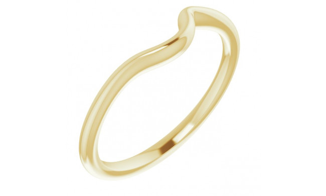 14K Yellow Band for 4.1 mm & 4.4 mm Round Ring - 122953602P