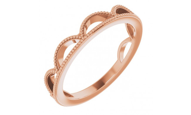 14K Rose Stackable Ring - 51668103P