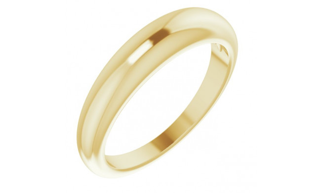 14K Yellow 4 mm Petite Dome Ring - 52257101P