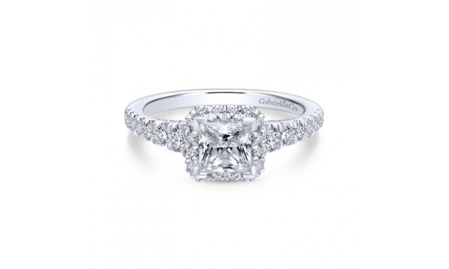 Gabriel & Co. 14k White Gold Entwined Halo Engagement Ring - ER12598S3W44JJ