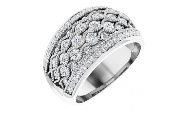 14K White 1 CTW Diamond Ring - 69495100P