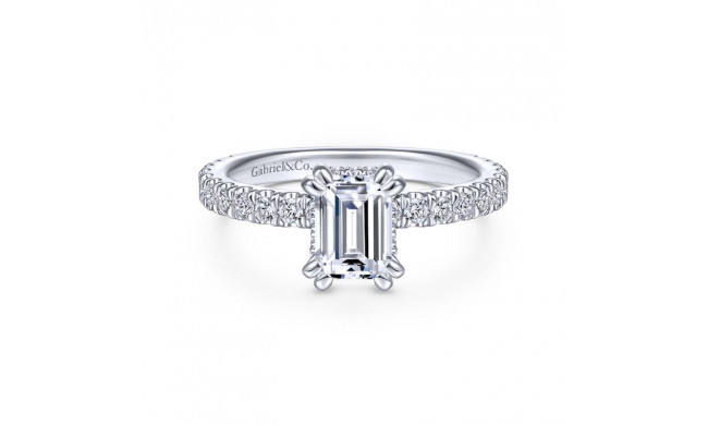 Gabriel & Co. 14k White Gold Contemporary Straight Engagement Ring - ER14649E4W44JJ