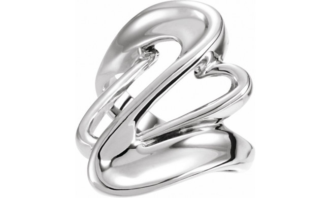 14K White Fashion Ring - 525920160P