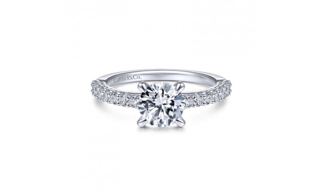 Gabriel & Co. 14k White Gold Classic Straight Engagement Ring - ER14682R4W44JJ