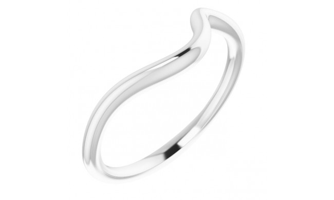 14K White Band for 5.8 mm Round Ring - 122953616P