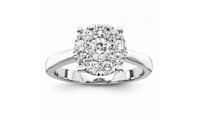 Quality Gold 14K White Gold Diamond Engagement Ring
