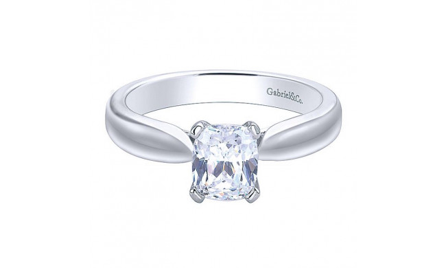 Gabriel & Co 14K White Gold Jamie Solitaire Diamond Engagement Ring - ER9687W4JJJ