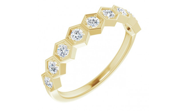 14K Yellow 1/3 CTW Diamond Stackable Ring - 71876611P