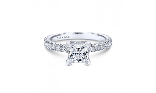 Gabriel & Co. 14k White Gold Contemporary Straight Engagement Ring - ER14649S4W44JJ