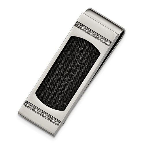 Montblanc Brushed Stainless Steel Money Clip