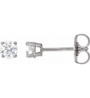 14K White 1/3 CTW Diamond Earrings - 187470191P
