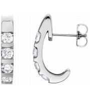 14K White 1 CTW Diamond Earrings - 8983600P