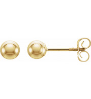 14K Yellow 4 mm Ball Stud Earrings - 1912412434000P