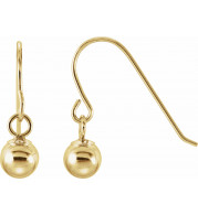 14K Yellow 4 mm Ball Earrings - 19202810050P