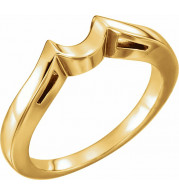14K Yellow Band for 6.5 mm Round Ring - 10893125077P