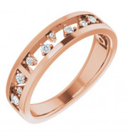 14K Rose 1/5 CTW Diamond Stackable Ring - 124329105P
