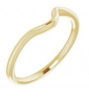14K Yellow Band for 4.1 mm & 4.4 mm Round Ring - 122953602P