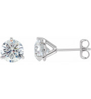 14K White 1/4 CTW Diamond Stud Earrings - 6623360107P