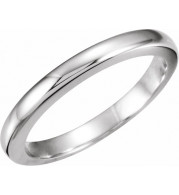 Platinum #13 Tapered Bombu00e9 Solstice Solitaireu00ae Matching Band for 1.5-2 CT - 50113212744P