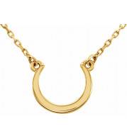 14K Yellow Crescent 18 Necklace - 86255102P