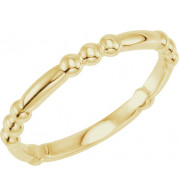 14K Yellow Stackable Bead Ring - 509421002P