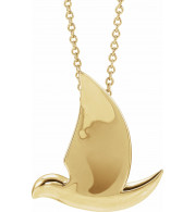 14K Yellow Holy Spirit Dove 16-18 Necklace - R45402601P