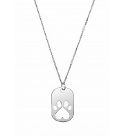 14K White Our Cause for Pawsu2122 Dog Tag 18 Necklace - 85147116P