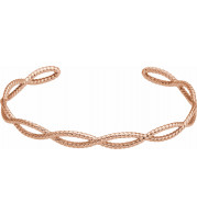 14K Rose Rope Cuff Bracelet - BRC760103P