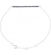 14K White Blue Sapphire 8 Bracelet - 65108970001P