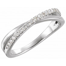 Platinum 1/5 CTW Diamond Criss-Cross Ring - 1227736003P