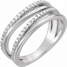 14K White 1/4 CTW Diamond Ring - 123138600P