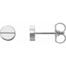Platinum Geometric Earrings - 86608603P