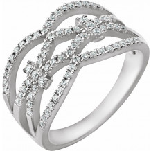 14K White 3/8 CTW Diamond Ring - 65204160000P