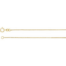 14K Yellow .75 mm Solid Box 7 Chain - CH80105108P