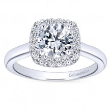 Gabriel & Co. 14k White Gold Contemporary Halo Engagement Ring - ER6873W44JJ