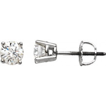 14K White 1/5 CTW Diamond Stud Earrings - 6753560039P