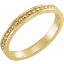 14K Yellow Stackable Bead Ring - 509281002P