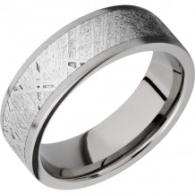 Lashbrook Titanium Meteorite 7mm Men's Wedding Band - 7F15_METEORITE+SAND
