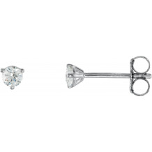14K White 1/5 CTW Diamond Stud Earrings - 6623360081P