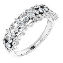 Platinum 1/3 CTW Diamond Stackable Ring - 124012603P