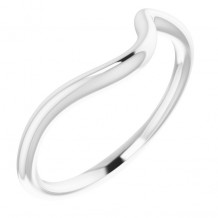 14K White Band for 5.8 mm Round Ring - 122953616P