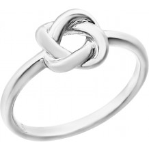 14K White Knot Design Ring - 861741000P