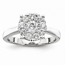 Quality Gold 14K White Gold Diamond Engagement Ring
